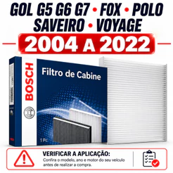 Filtro Ar Condicionado Gol G5 G6 G7 Fox Polo Saveiro Voyage + Higienizador