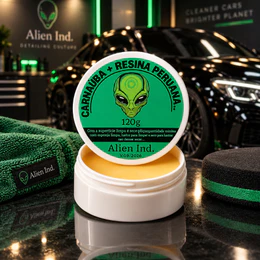 Cera Automotiva Alien Ind Carnaúba + Resina Peruana Tira Queimado do Sol e Revitaliza a Pintura