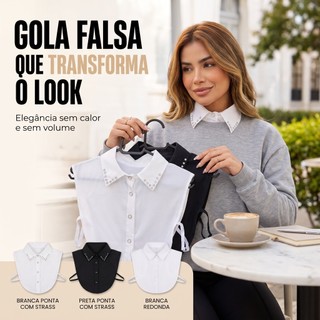 Blusa De Colarinho Falso Acessórios De Roupa Vintage