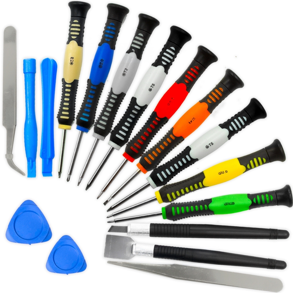 Kit Chaves Ferramenta 16 Peças Abrir Celular iPhone Android Tablet Notebook de Precisão