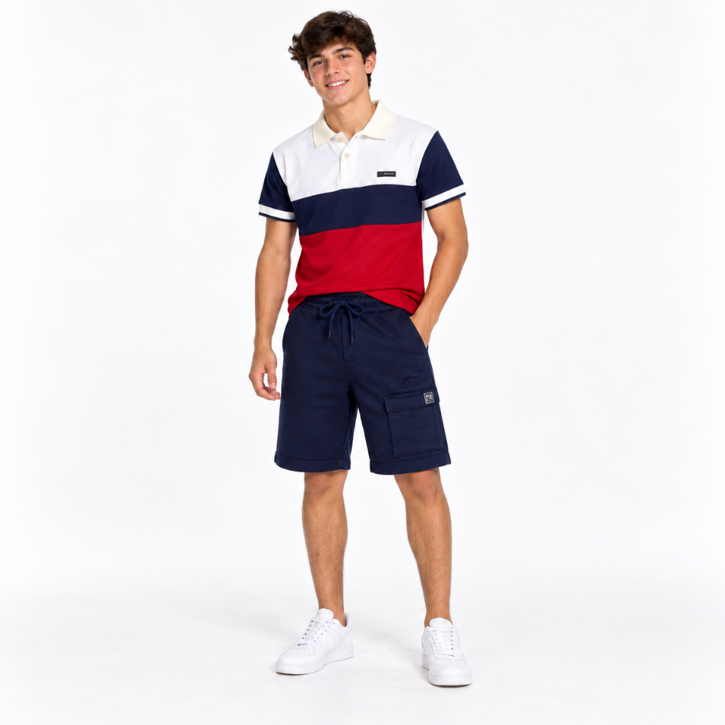 Bermuda Infantil Masculino Moletinho bolso perna - Confortável e Estiloso Ref 218