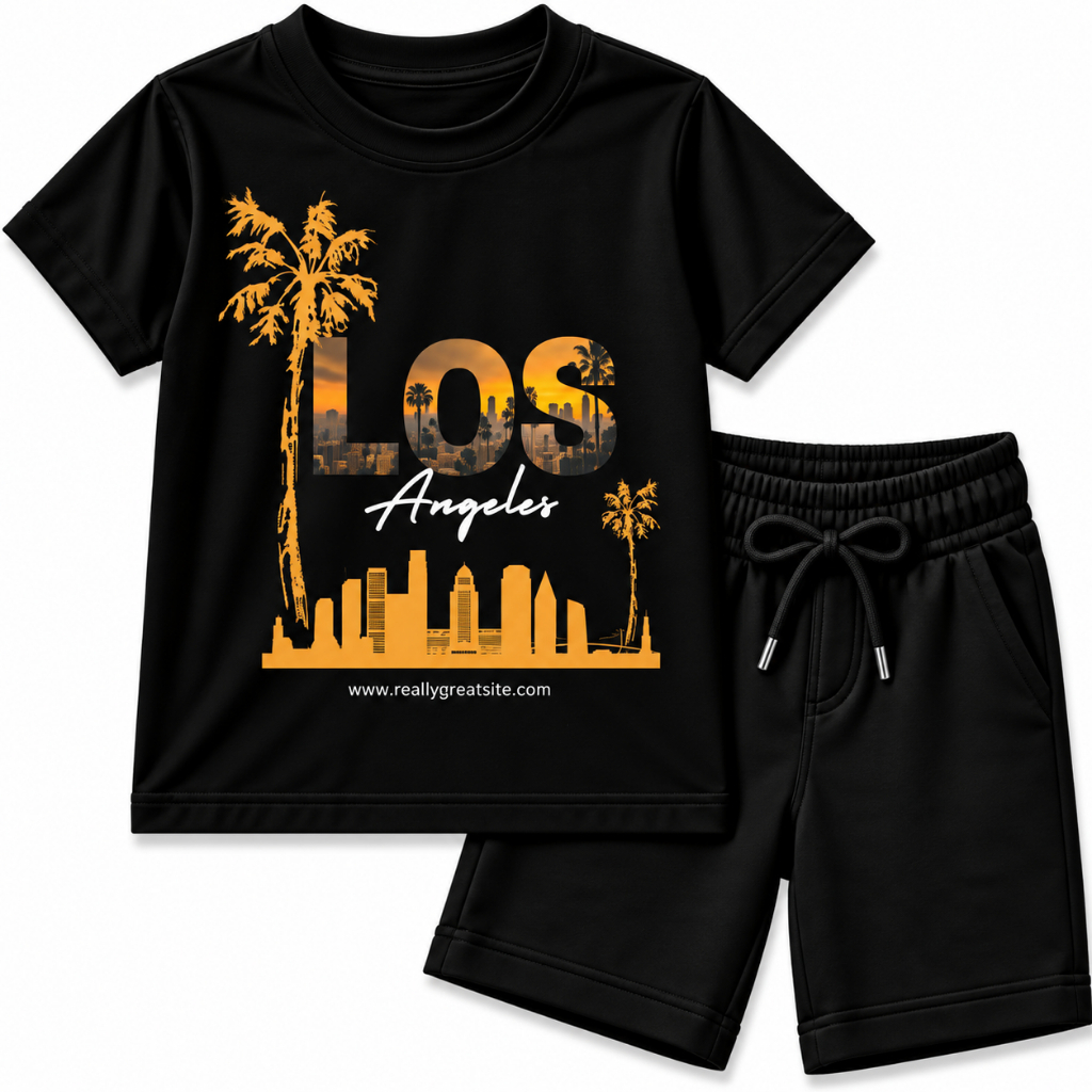 Conjunto Infantil Menino Camiseta Algodão Bermuda Moletinho Roupa Infantil Masculina 2 ao 16 Verão