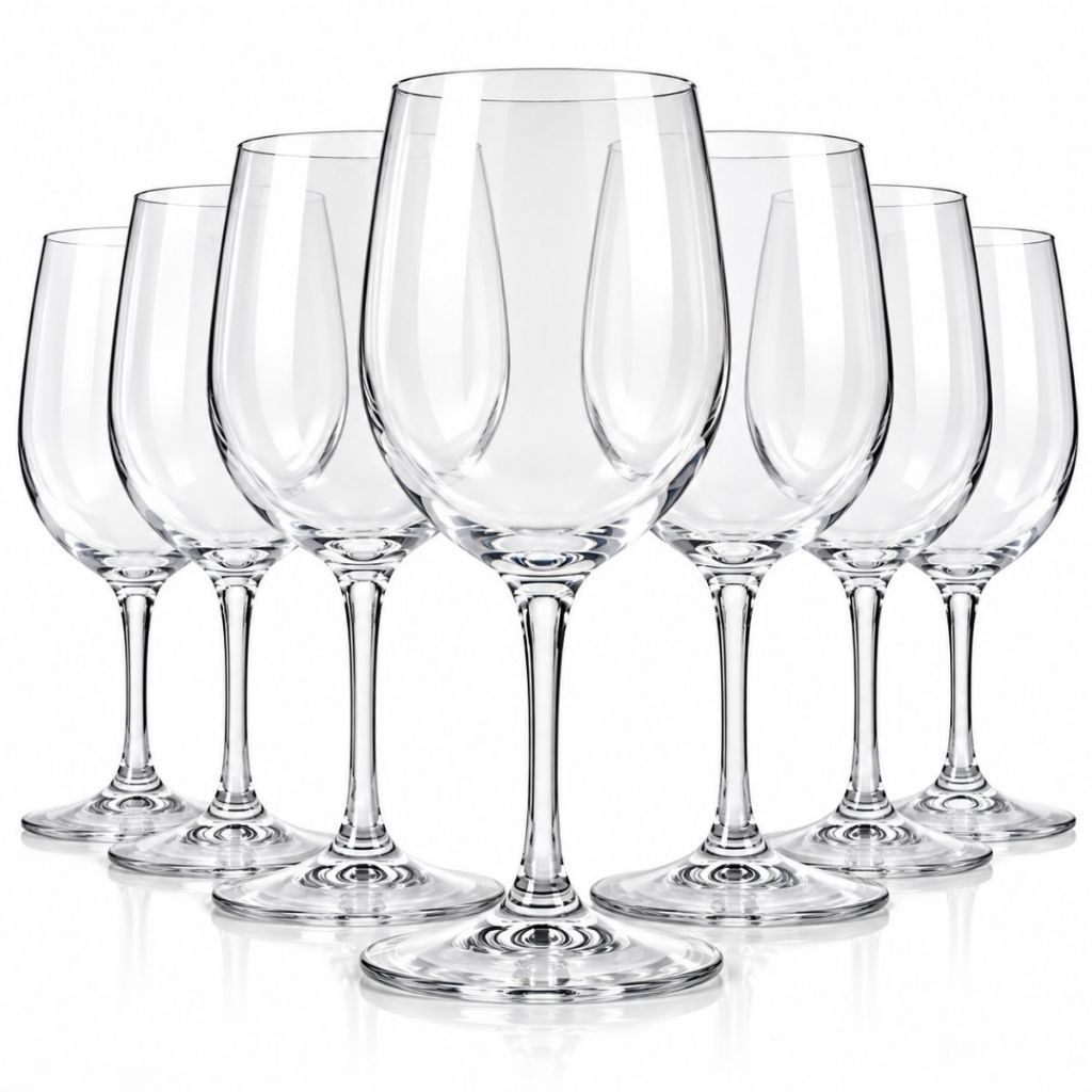 Kit 6 Taça de Vinho Acrílico Aperol Premium 400ml - Cristal