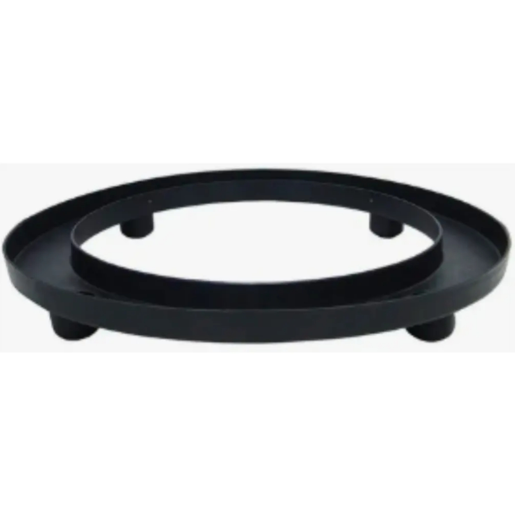 Suporte para Botijão de Gás com Rodas Trioplast Preto em Polipropileno