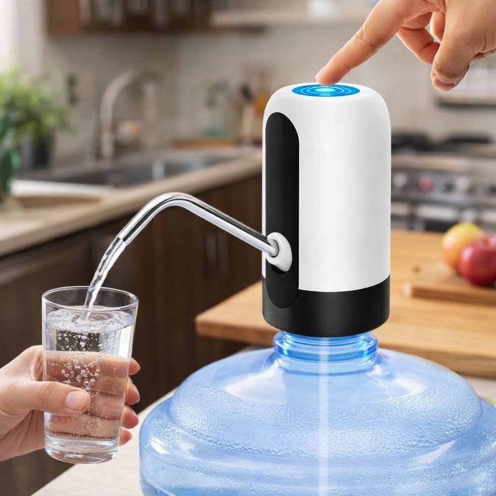 💧 Bomba Elétrica Recarregável para Galão de Água 20L/10L - Dispenser Automático USB Portátil