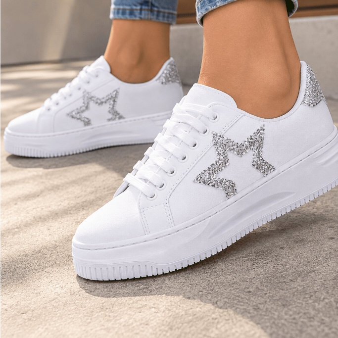 Tênis Feminino Moda Casual Tendência Dia A Dia Trabalho Escola Faculdade Macio Confortável