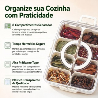 Organizador De Geladeira Kit Potes Hermeticos Escorredor Multiuso Cozinha Organizador Carnes Legumes
