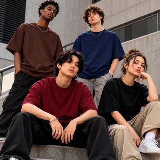Kit 4 Camiseta Oversized Streetwear Masculina Gola Alta Algodão Premium Básica