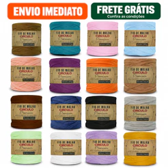 Fio de Malha Circulo Premium Para Crochê Artesanato Escolha Sua Cor Pronta Entrega