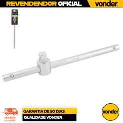 Cabo Para soquete 1/2" x 10" Tipo T - Vonder ENVIO IMEDIATO Apertar Afrouxar Porcas Parafusos
