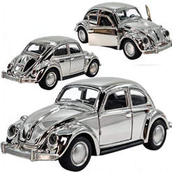 Carrinho De Ferro Fusca Fusquinha Abre Porta Fricção Miniatura