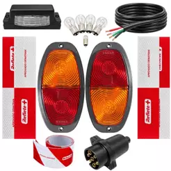 Kit Elétrico Para Reboque / Carretinha/ C/faixas Refletivas