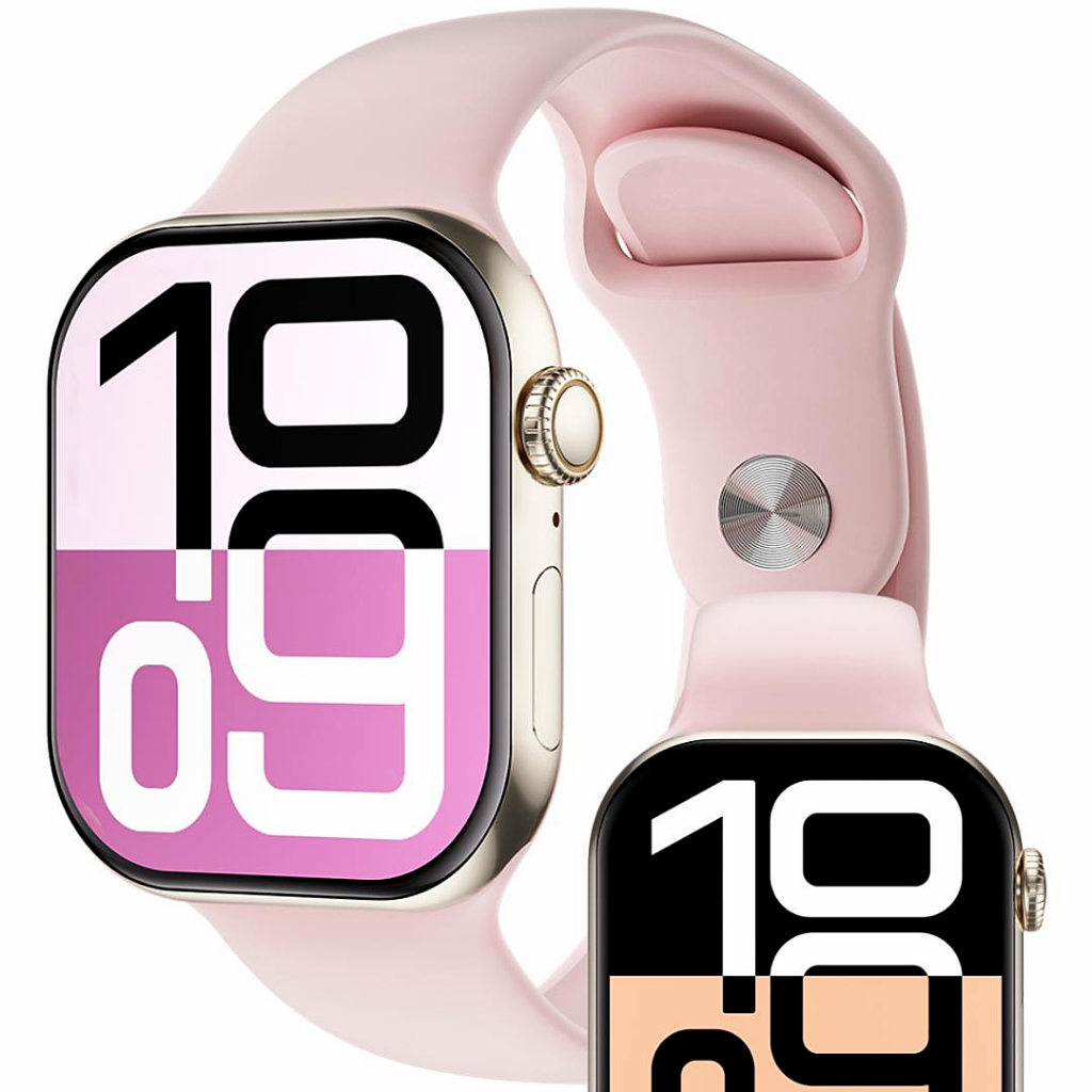 Smartwatch S10 Lançamento 2025 Série 10 X Microwear Original NFC tela 47m Amoled 120Hz novo MicroOs 10 resistencia  IP68
