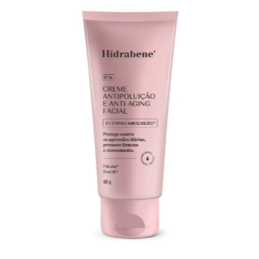 Creme Antipoluição e Anti-Aging Facial Hidrabene Vitamina C 10% Nanotecnológica Firmeza e Brilho 60g