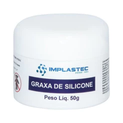 Graxa de Silicone Dielétrica Implastec 50g Pote para Contatos Elétricos Conexões e Terminais