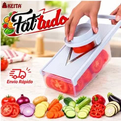 Fatiador de Tomate Cebola Batata Cenoura Legumes Com Regulador de Espessura Keita - MP