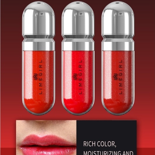 Kit Gloss Labial 3D Beauty 3 ou 6 Peças – Brilho Intenso Hidratante Lábios Volumosos L-0202 — imagem 2 de 2