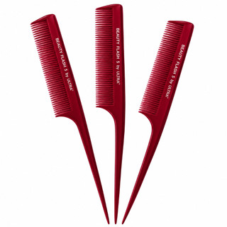 KIT ATÉ 3 PENTES  para química delrin beauty flash 5 by ultra resistente pente fino ponta fina