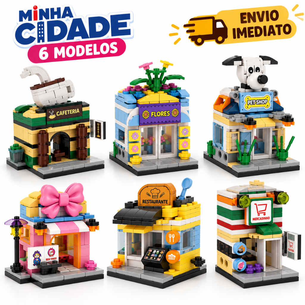 blocos de montar INBLOX – Minha Mini Cidade/mini peças
