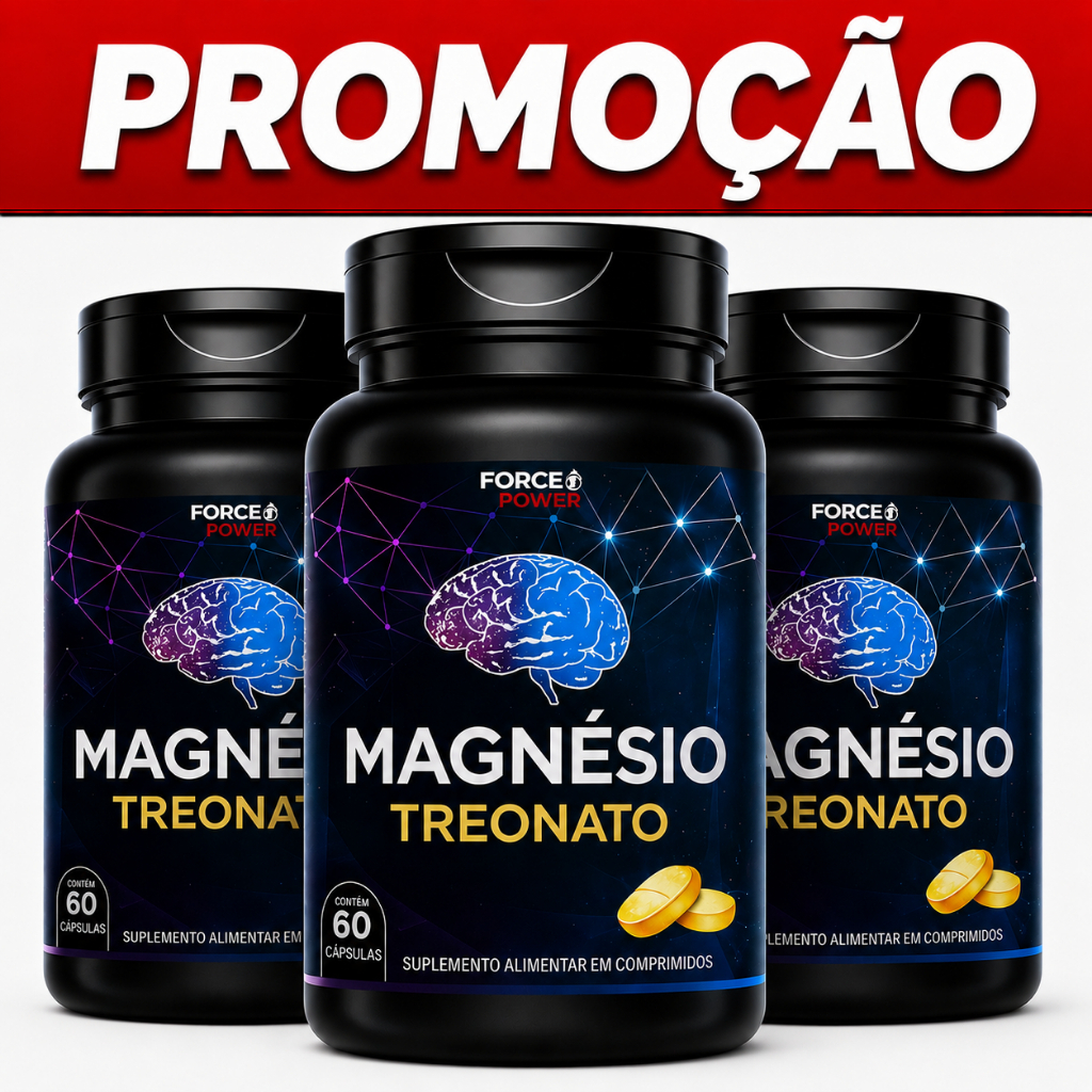 KIT 3 Potes Treonato de Magnésio ORIGINAL1000 mg Treonina Total 180 Comprimidos - KIT PARA 03 MESES