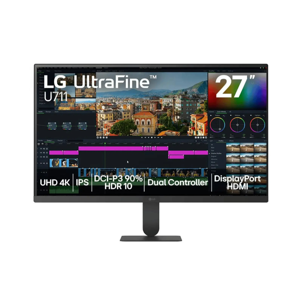 Monitor LG UltraFine 27" 4K UHD IPS - 27U711B
