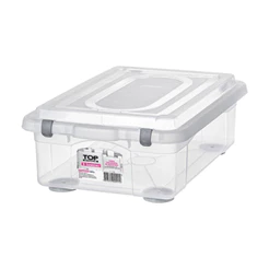 Caixa Organizadora Plástica Transparente 28,2L Sanremo