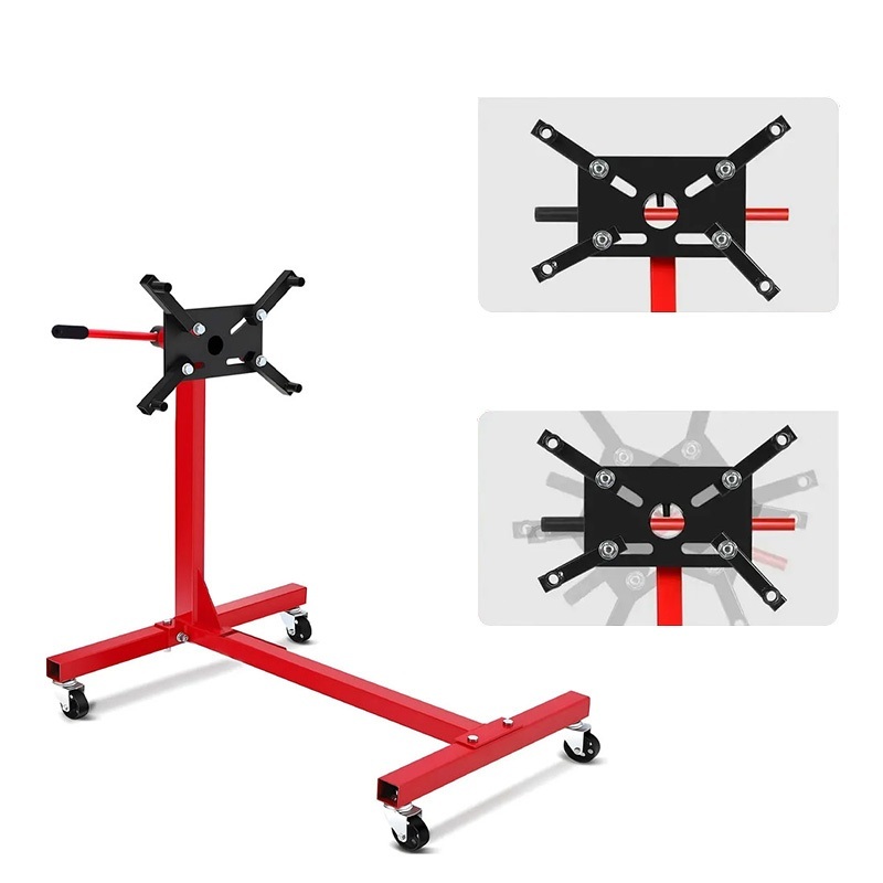Cavalete De Motor 600kg 4 E 6 Cilindros Linha Leve，Com rodízios，Suporte universal profissional,Suporte do motor