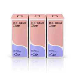 Kit 3 Selante Para Unhas Topcoat Finalizador Top Coat Vólia 9ml