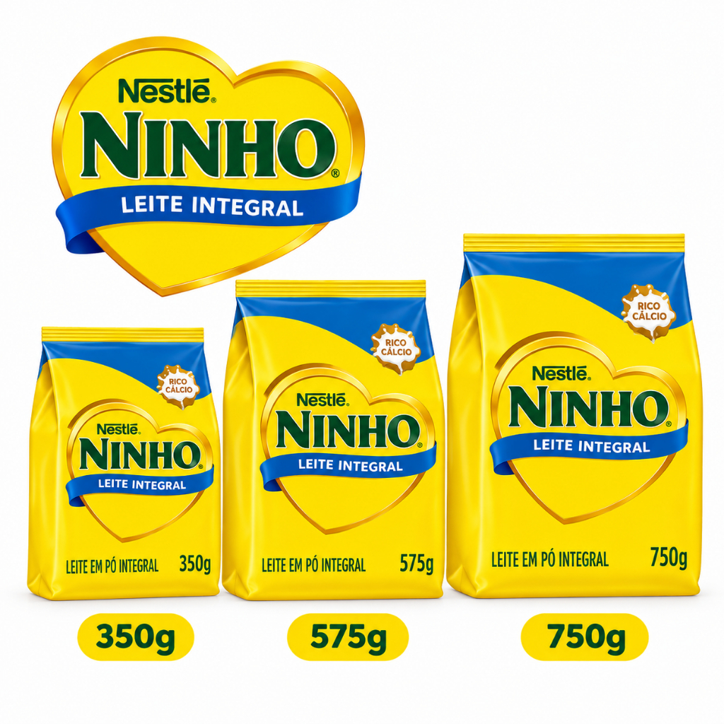 Leite em Pó Ninho Integral 750g ou 575g ou 350g - Nestlé