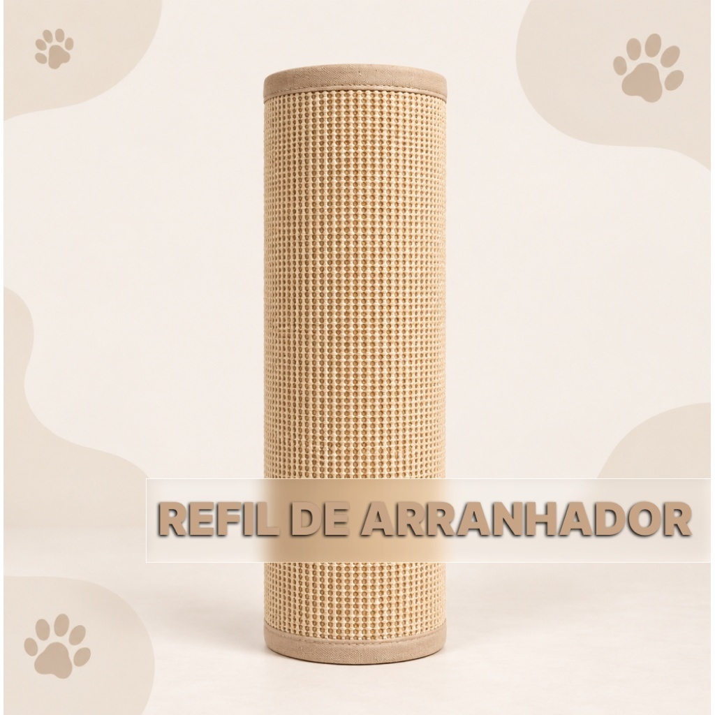 Refil De Arranhador Tapete Próprio para Arranhadores Gato Pet Sisal Alta Qualidade