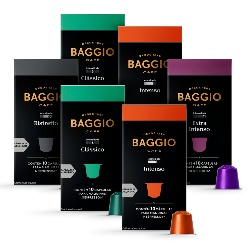 Baggio Café Kit Intensidades 60 Cápsulas para Nespresso