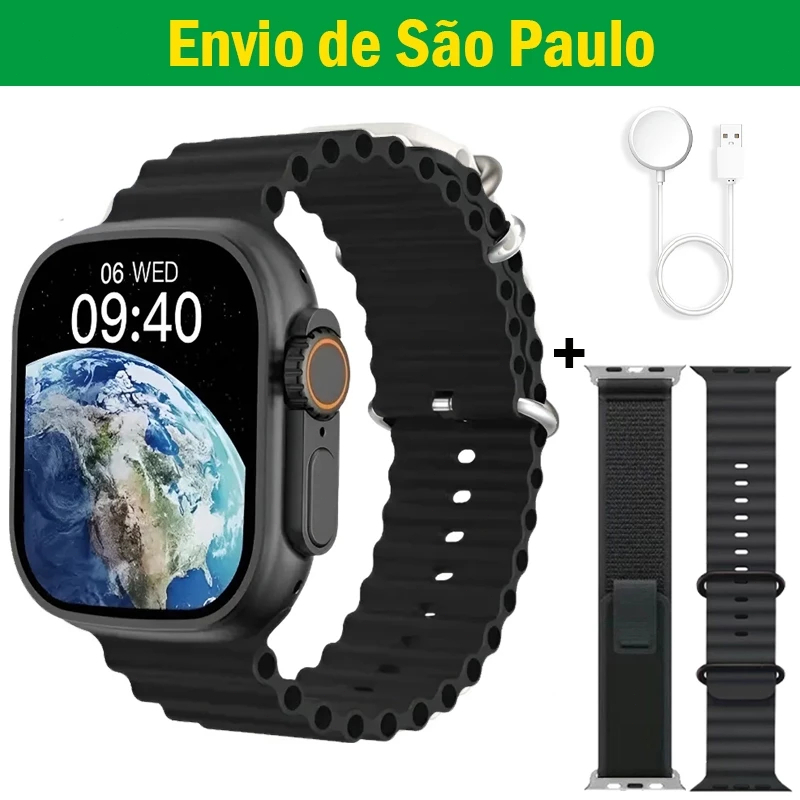 Relógio Inteligente T800 Ultra Smartwatch S20 UltraMAX Digital Masculino NFC Calculadora Esportivo Feminino Relógio