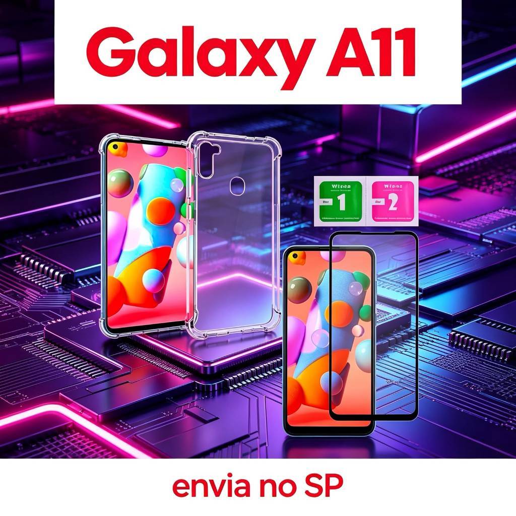 Kit Capa Anti Shock + Película De Vidro 3D / Galaxy A11