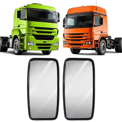 Espelho Retrovisor Externo Plano Caminhão Mb Axor E Atego