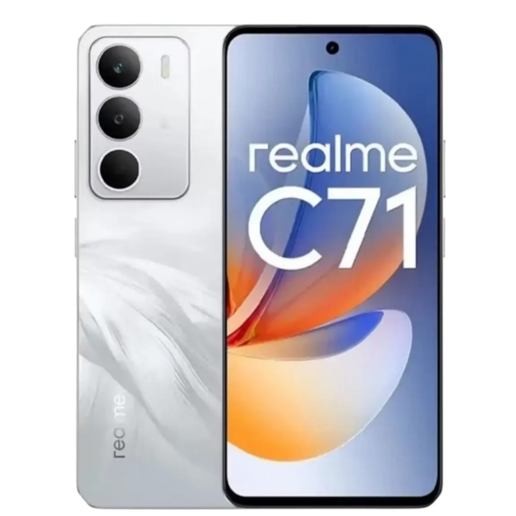 Smartphone Realme C71 4G 8GB RAM 256GB Tela 6,67" NFC Câmera 50MP Dual SIM Branco