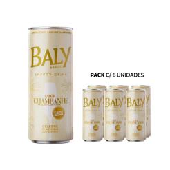 Energético Baly Champanhe 250ml Pack 6 Latas