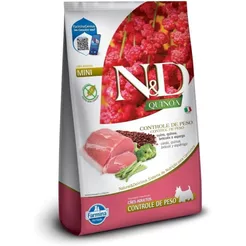 Ração N&d Quinoa Cães Mini Controle De Peso Suíno 7kg