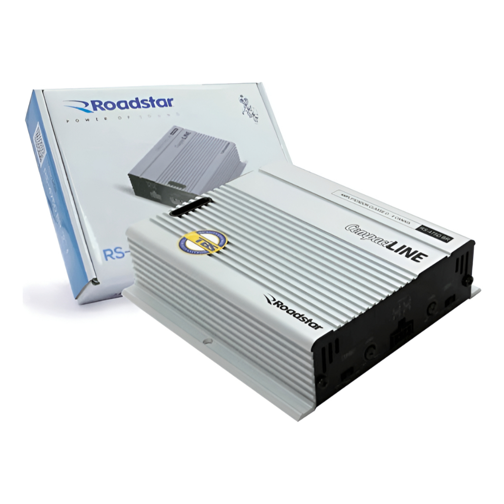 Modulo Amplificador Roadstar Compact Line Rs475d 4x90w - 2 Ohms P/ Alto Falante de Portas