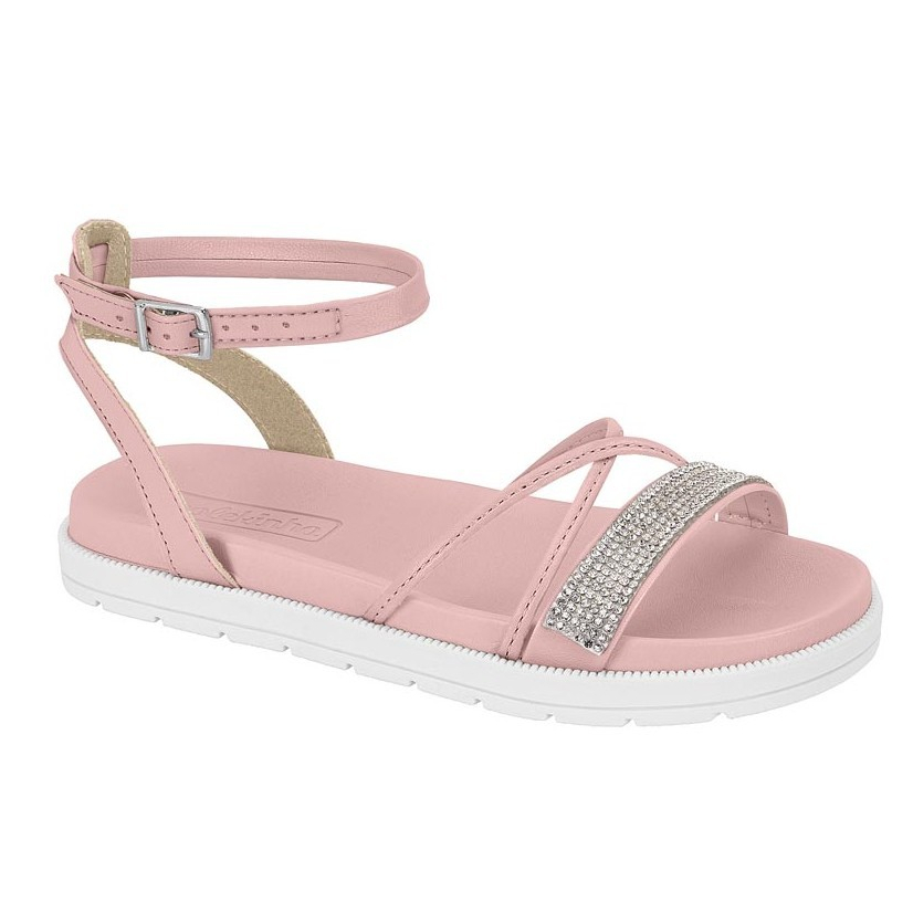 Sandália Infantil Menina Brilho Strass Ajustável Papete Fivela Metalizada Passeio Molekinha Original em Oferta na Shopee