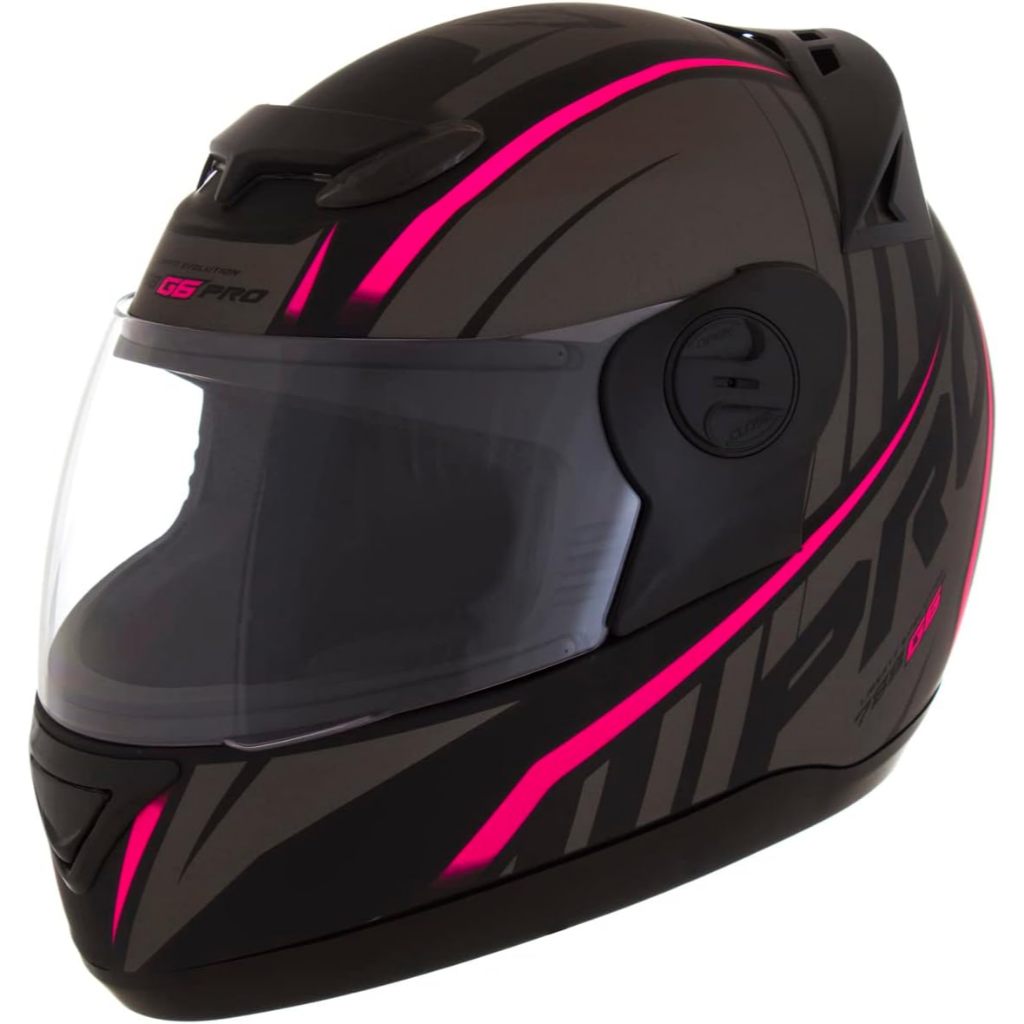 Pro Tork 788 Evolution G6 Capacete Modelo Fechado Cores Rosa ou Vermelho Para homem ou mulher Masculino e Feminino
