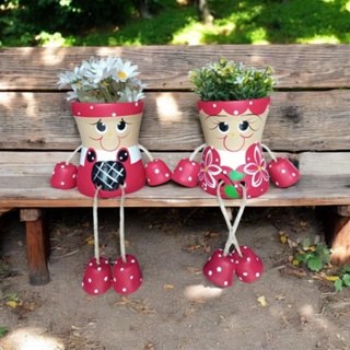 Vaso cachepot Casal Articulados suculentas jardim decoração(Cerâmica) não acompanha flores! em Oferta na Shopee