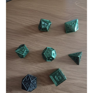 Dados para RPG, KIt de 7 dados, D&D, 3D, 7 dados de RPG, D20, D12, D10, D100, D8, D6, D4.