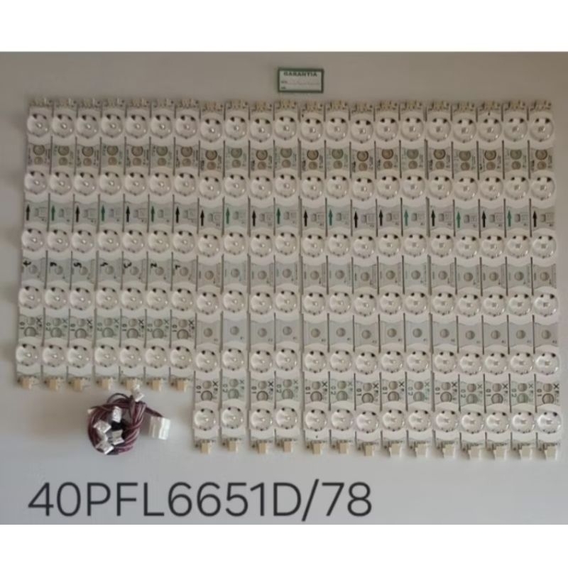 KIT DE LEDS TV PHILIPS 40PFL6651D/78 A666WJ-9X FOTOS, VÍDEO E DESCRIÇÃO FUNCIONANDO PERFEITAMENTE
