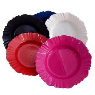 Kit 4,8,12,16 ou 24 Prato Fundo Pétala Refeição; Pratos(Plástico). Almoço/Jantar/Festa/Evento. em Oferta na Shopee