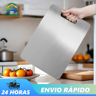 Tábua De Corte Aço Inoxidável 304 Dupla Face Para Cortar Carne, Frutas E Vegetais De Mofo…