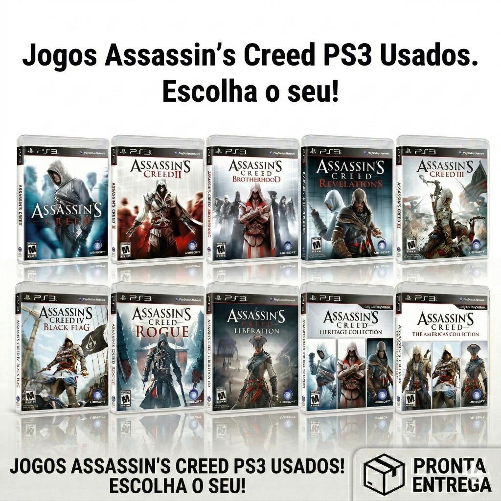 Jogos PS3 Assassin's Creed Usados