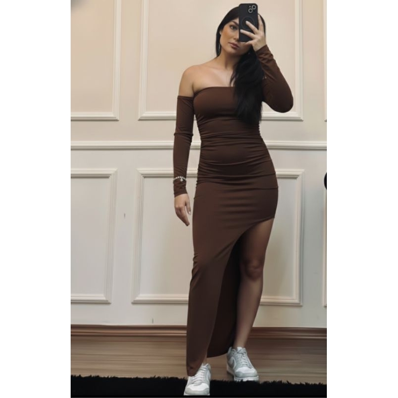 vestido longo/vestido manga longa/vestido gringo/vestido feminino/vestido tubinho