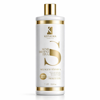 Escova Semi Definitiva Liso Imediato Selagem Termica Kephora Progressiva 1L em Oferta na Shopee