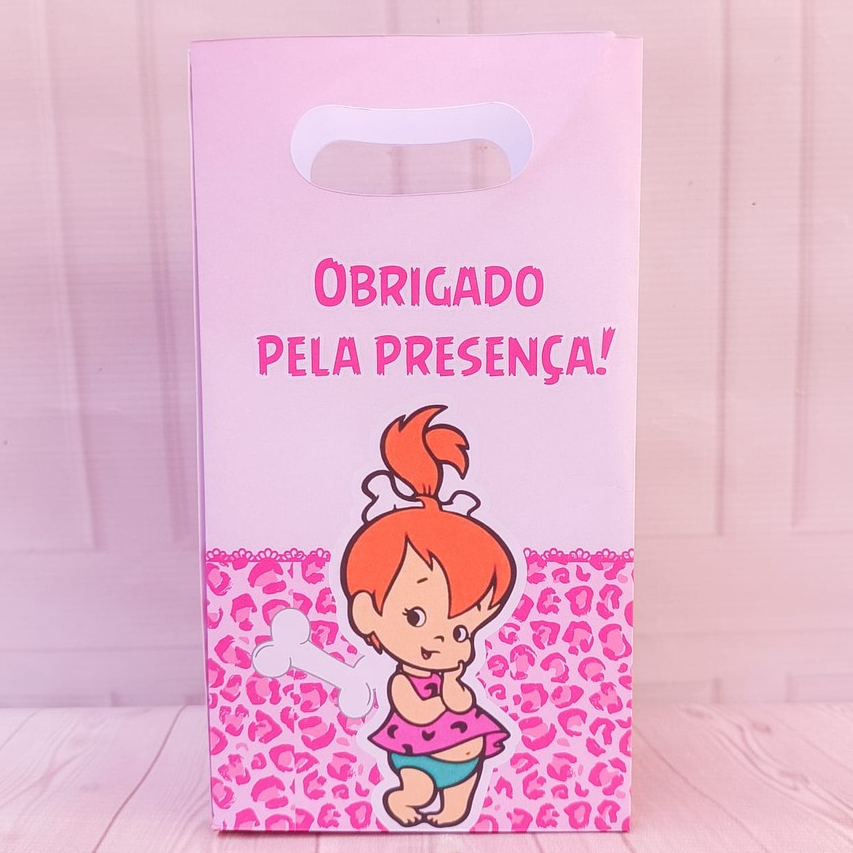 Sacolinhas PEDRITA - Sacola para lembrancinha de aniversário infantil - Pegue e Monte