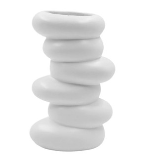 Vaso Decorativo/ Vaso Torre De Pedra/ Decoração/ Vaso Decorativo Moderno em Porcelana